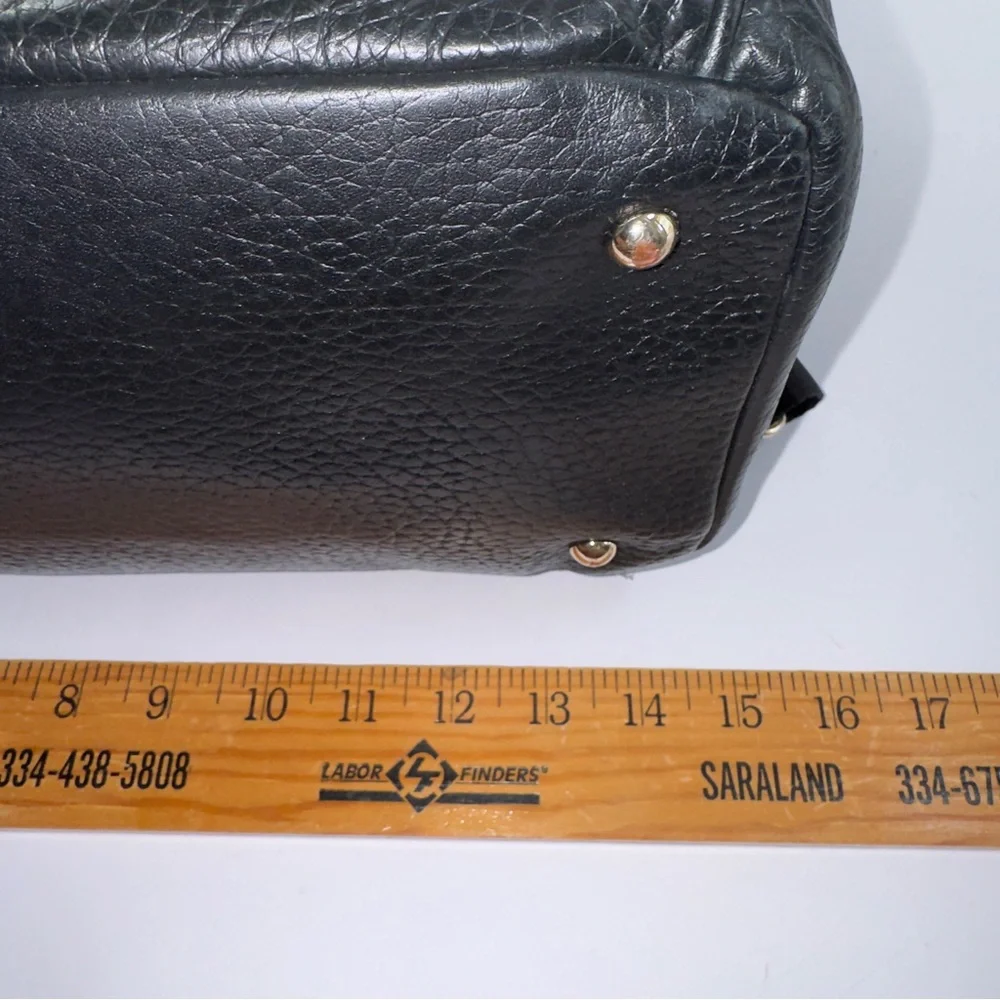 Storksak St. James Leather Convertible Diaper Backpack Black - Picture 9 of 11